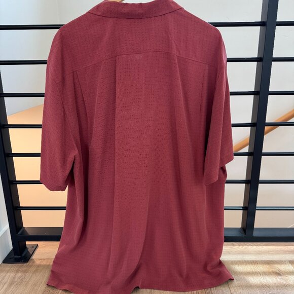 Tommy Bahama Men’s Silk Button Down Shirt USC Logo Maroon Floral Size XL - Picture 5 of 12